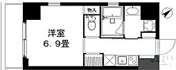 REISMHIVE中目黒 1Kの間取図画像