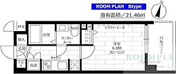 ステージグランデ三軒茶屋アジールコート 1Kの間取図画像