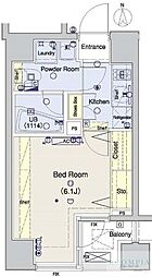 ブライズ三軒茶屋 1Kの間取図画像