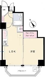 住建第6ハイプレース 1LDKの間取図画像