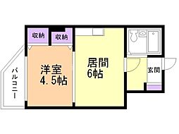 間取図画像 1DK