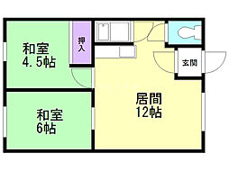 間取図画像 2LDK
