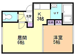 間取図画像 1LDK