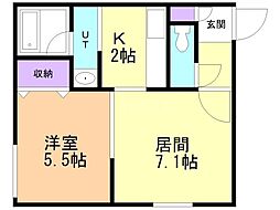 間取図画像 1LDK