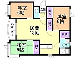 間取図画像 3LDK