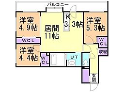 間取図画像 3LDK