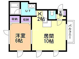間取図画像 1LDK