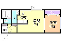 間取図画像 1LDK