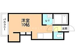 アルファレジデンス北22条 ワンルームの間取図画像