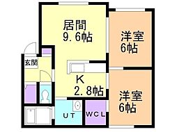 間取図画像 2LDK