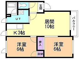 間取図画像 2LDK