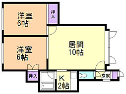 間取図画像 2LDK