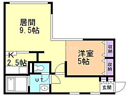 間取図画像 1LDK