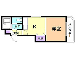 N216 1Kの間取図画像