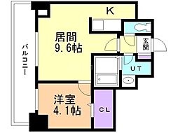 イリオスエフタ 1LDKの間取図画像