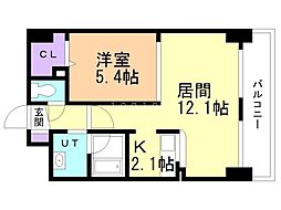 ライブグレース 1LDKの間取図画像