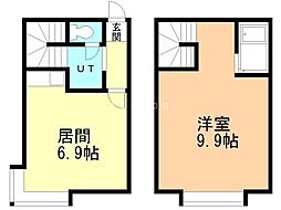 麻生ガーデンヒルズ 1LDKの間取図画像