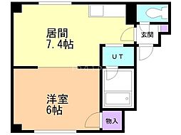 ミヤタハイツ 1DKの間取図画像