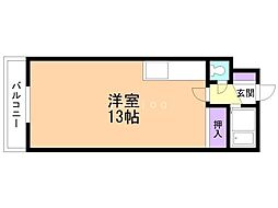 ホワイトパレス ワンルームの間取図画像