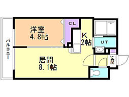 RITZGRANDEN19 1LDKの間取図画像