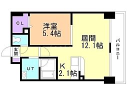 ライブグレース 1LDKの間取図画像