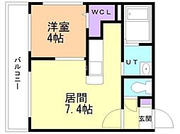 GriGG 1DKの間取図画像