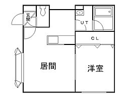 モデュロールN461 1LDKの間取図画像