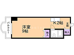 メゾン・ド・グルー 1Kの間取図画像
