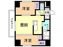 イリオスディオ 2LDKの間取図画像