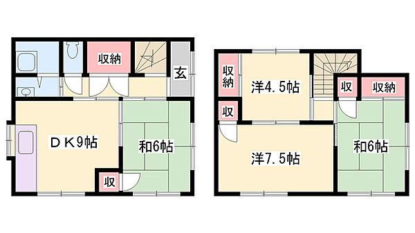 寺家貸家 ｜兵庫県姫路市白浜町寺家2丁目(賃貸一戸建4DK・1階・70.91㎡)の写真 その2