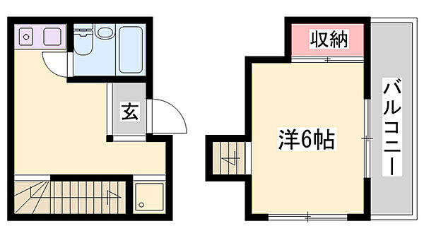 しらさぎハウス ｜兵庫県姫路市坊主町(賃貸マンション1R・2階・18.00㎡)の写真 その2