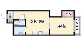 イトーピア野里  ｜ 兵庫県姫路市梅ヶ枝町（賃貸マンション1DK・5階・34.25㎡） その2