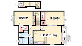 プロムナードＥｍａ  ｜ 兵庫県赤穂郡上郡町竹万（賃貸アパート2LDK・2階・59.28㎡） その2