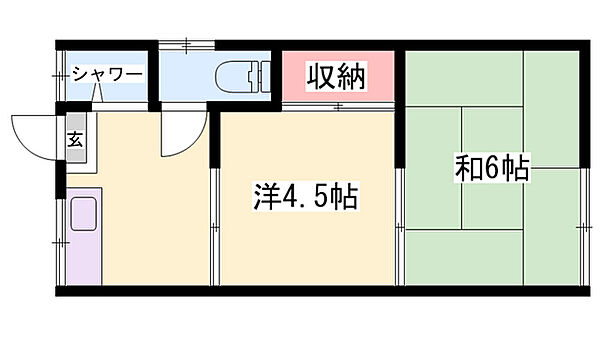 サンビレッヂ東辻井 ｜兵庫県姫路市東辻井3丁目(賃貸アパート2K・1階・27.69㎡)の写真 その2