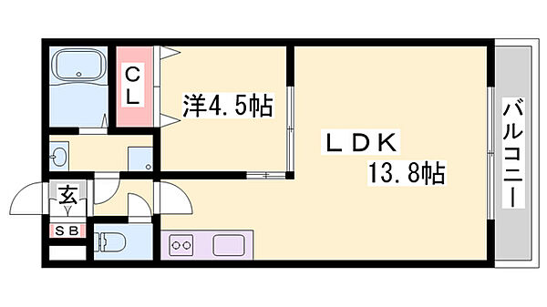 アーバン・フラッツ加西 ｜兵庫県加西市北条町東高室(賃貸マンション1LDK・3階・41.40㎡)の写真 その2