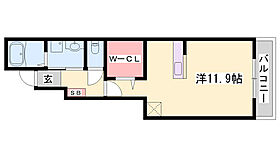 グランアウローラVI  ｜ 兵庫県姫路市飾磨区阿成鹿古（賃貸アパート1R・1階・32.94㎡） その2