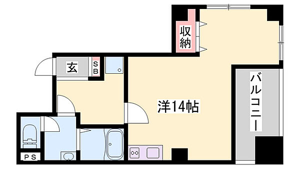 FELICE朝日町 ｜兵庫県姫路市朝日町(賃貸マンション1R・2階・33.48㎡)の写真 その2