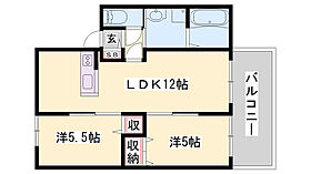 カーサエルソレ―ユ  ｜ 兵庫県姫路市玉手1丁目（賃貸アパート2LDK・2階・49.85㎡） その2