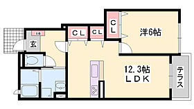 メゾン　ラ・ピニヨンＡ  ｜ 兵庫県たつの市新宮町新宮（賃貸アパート1LDK・1階・45.72㎡） その2