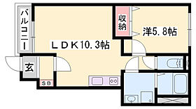 サンフィット  ｜ 兵庫県姫路市下手野2丁目（賃貸アパート1LDK・1階・40.82㎡） その2