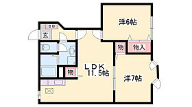 シャンフレーズI  ｜ 兵庫県宍粟市山崎町鹿沢（賃貸アパート2LDK・1階・53.51㎡） その2