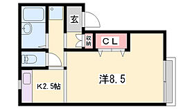 メゾン澤田Ｃ棟  ｜ 兵庫県姫路市西中島（賃貸アパート1K・2階・27.30㎡） その2