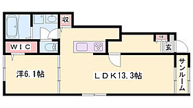 メゾングレーヌ勝原B  ｜ 兵庫県姫路市勝原区山戸（賃貸アパート1LDK・1階・50.10㎡） その2