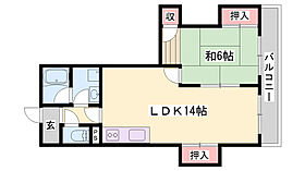 寿ハイツ  ｜ 兵庫県姫路市城北新町1丁目（賃貸マンション1LDK・3階・45.63㎡） その2