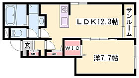 メゾングレーヌ東出B  ｜ 兵庫県揖保郡太子町東出（賃貸アパート1LDK・1階・50.14㎡） その2