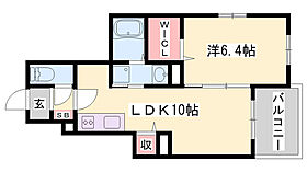 メゾン　ド　ボヌール  ｜ 兵庫県姫路市辻井4丁目（賃貸アパート1LDK・1階・40.05㎡） その2