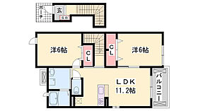 ブライトメアリーIV  ｜ 兵庫県加東市新町（賃貸アパート2LDK・2階・56.19㎡） その2