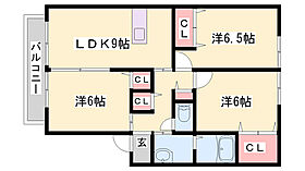 エクレールＣ  ｜ 兵庫県姫路市別所町別所（賃貸アパート3LDK・2階・65.35㎡） その2