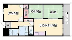 リーベンハイツ  ｜ 兵庫県姫路市御国野町国分寺（賃貸マンション3LDK・6階・63.64㎡） その2