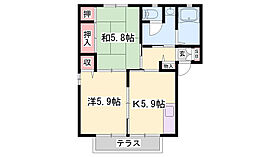 ラ・クレール　A棟  ｜ 兵庫県加東市梶原（賃貸アパート2K・1階・43.75㎡） その2